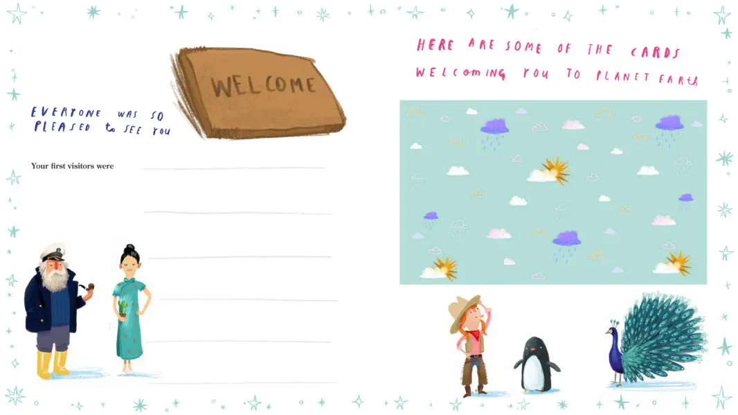 Here We Are - Your Life on Earth: A Record Book for New Humans
