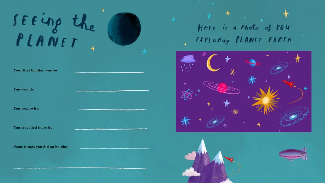 Here We Are - Your Life on Earth: A Record Book for New Humans