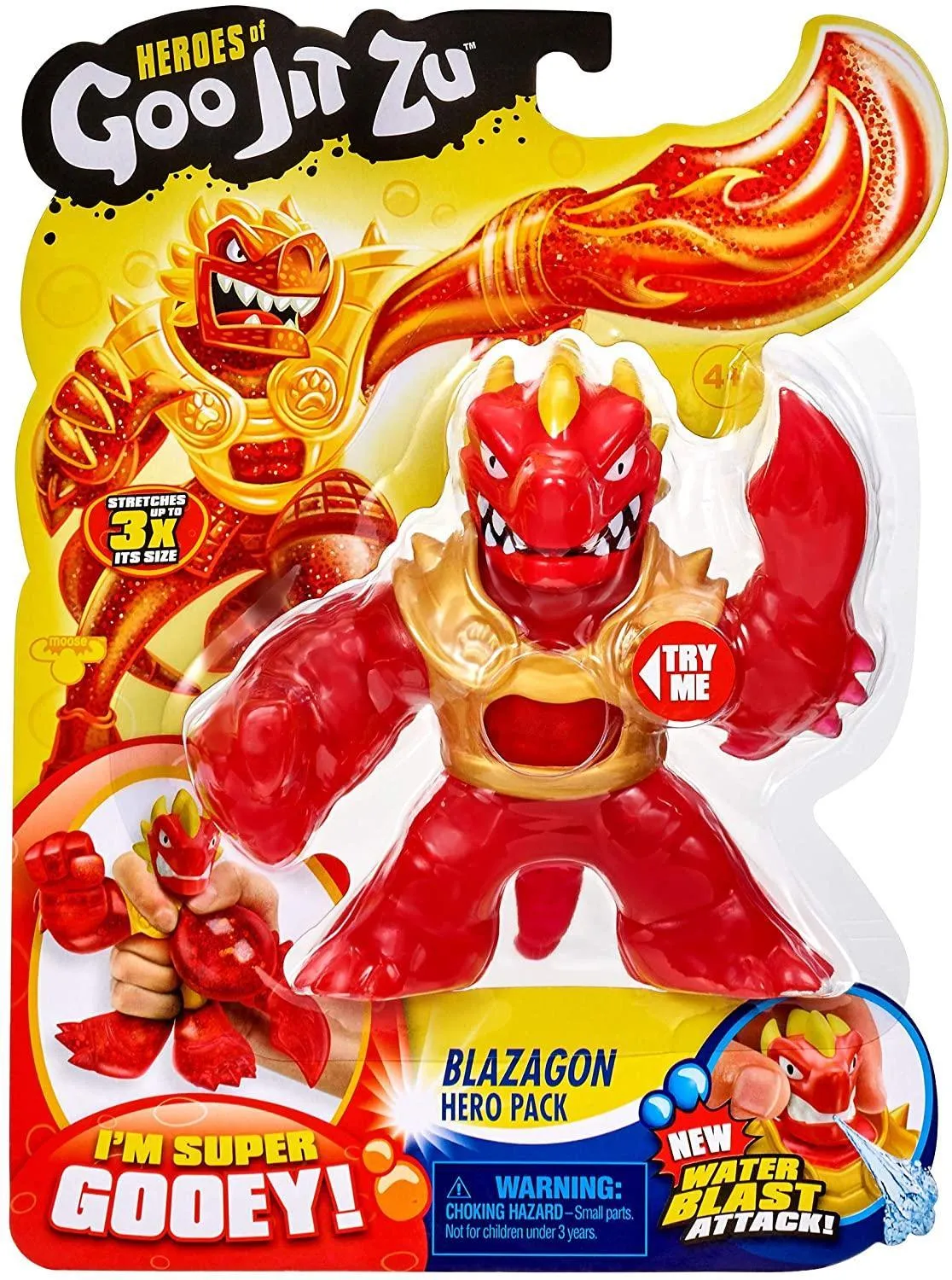 Heroes of Goo Jit Zu 41040 BLAZAGON The Dragon Hero Squishy Action Figure