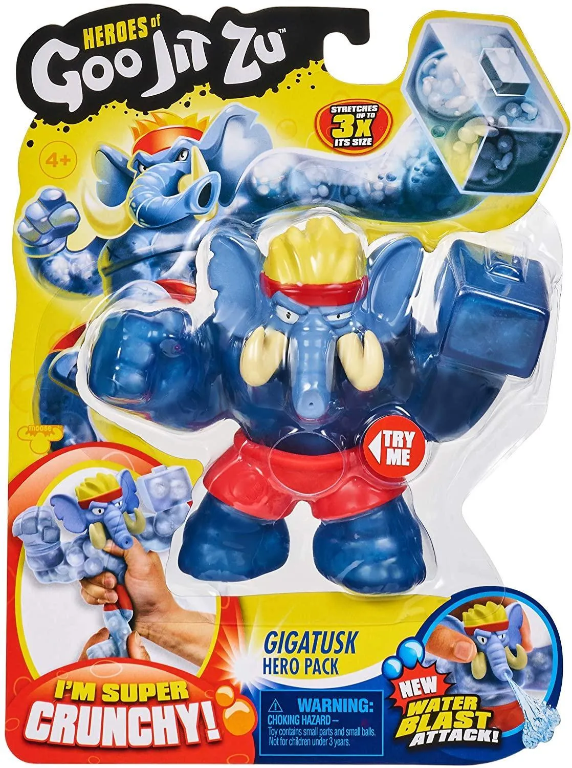 Heroes of Goo Jit Zu 41044 GIGATUSK The Elephant Hero Squishy Action Figure