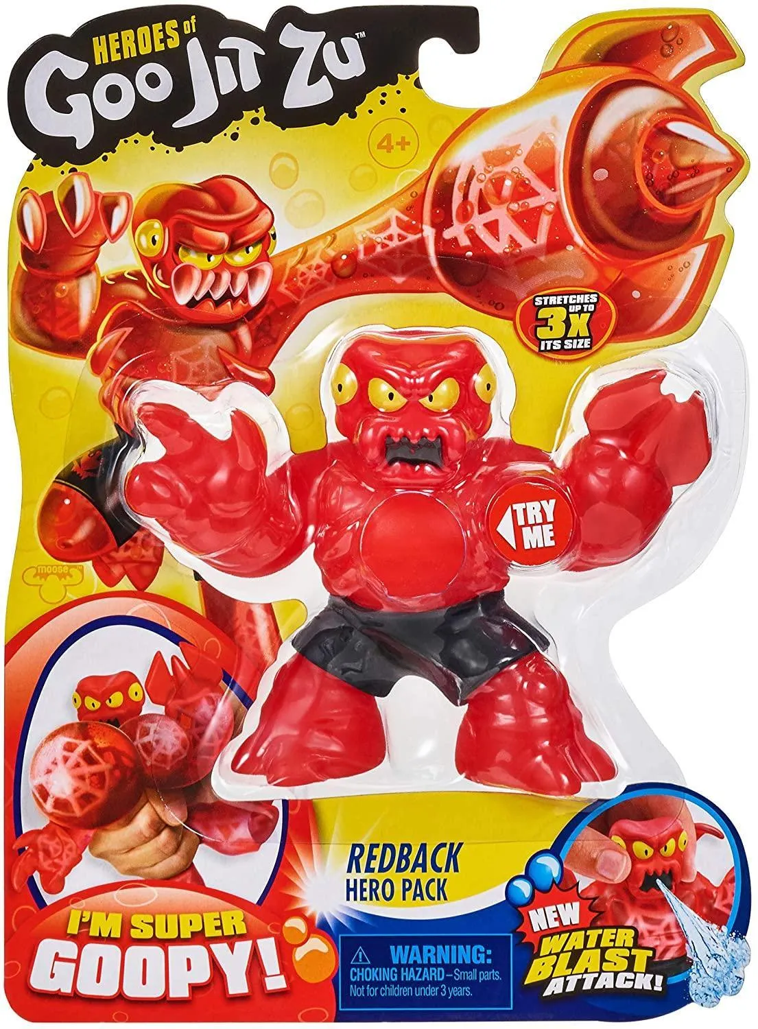 Heroes of Goo Jit Zu 41045 REDBACK THE SPIDER The Dragon Hero Squishy Action Figure
