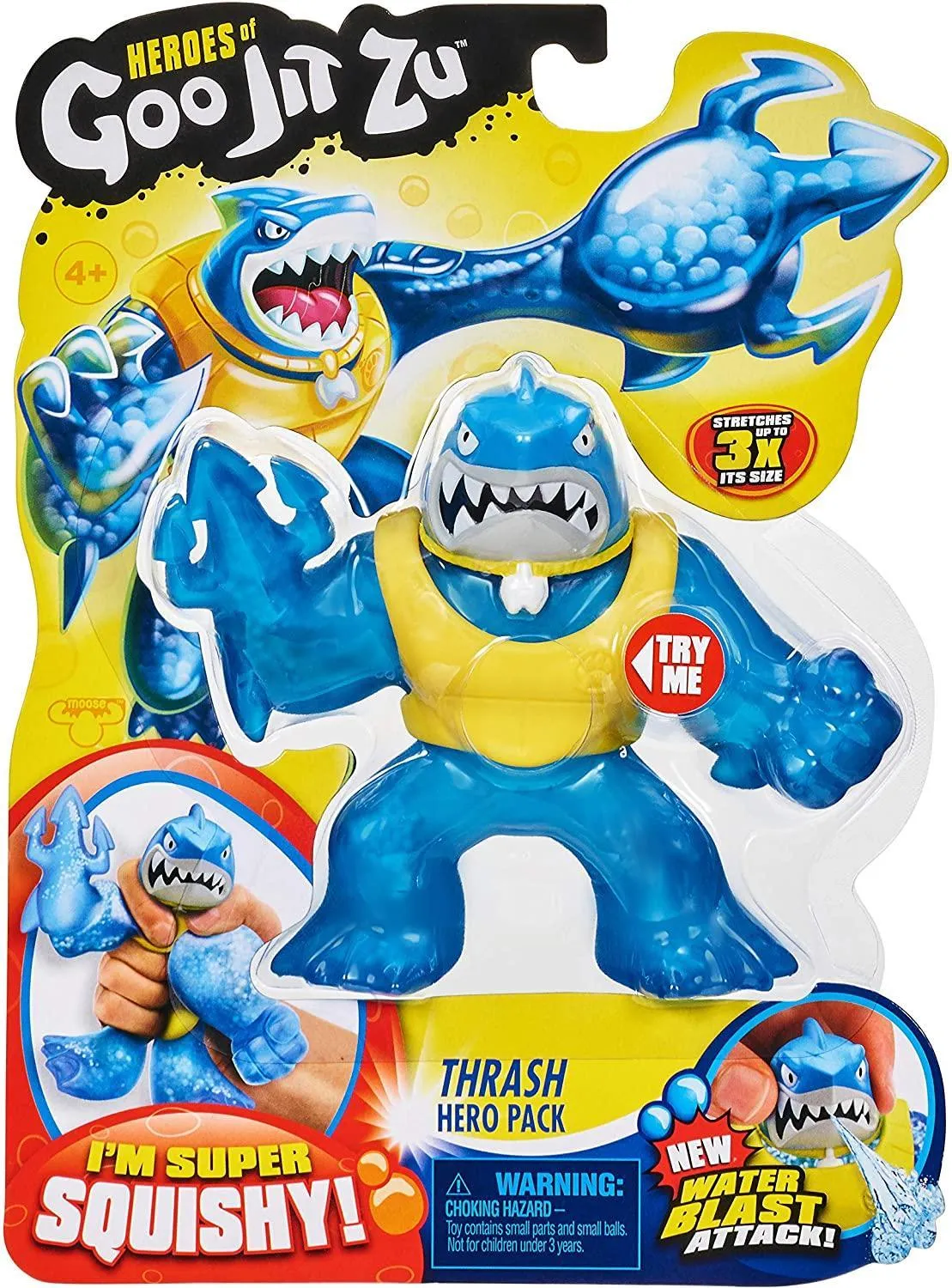 Heroes of Goo Zit Zu 41041 THRASH Hero Squishy Action Figure