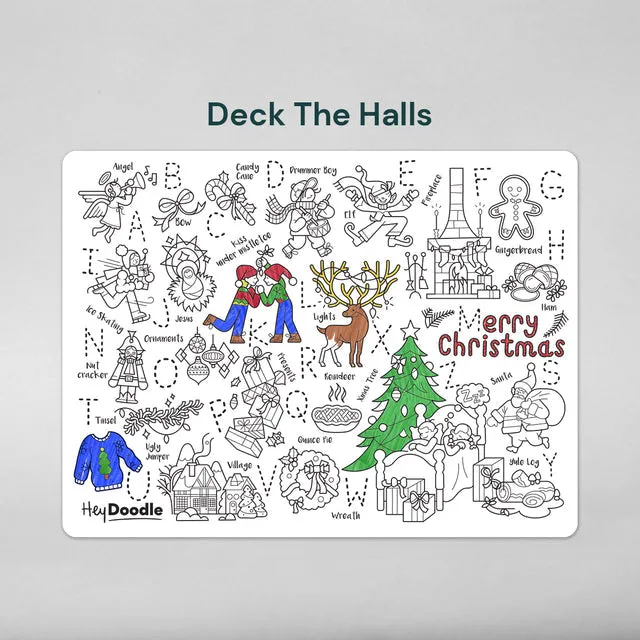 HeyDoodle Mat | Deck The Halls