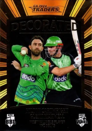 Hilton Cartwright, Glenn Maxwell, Decorated, 2024-25 TLA CA Cricket Traders