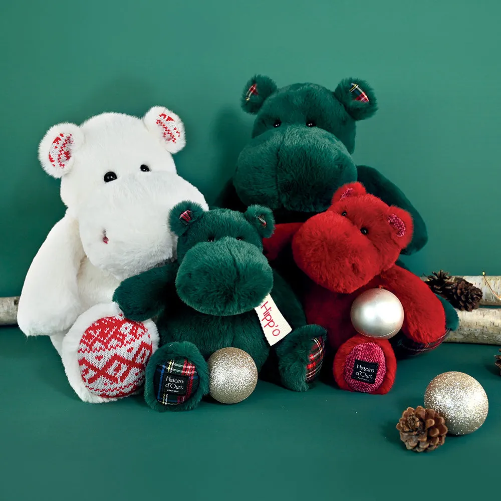 Histoire d'Ours Hippo Xmas White 40cm