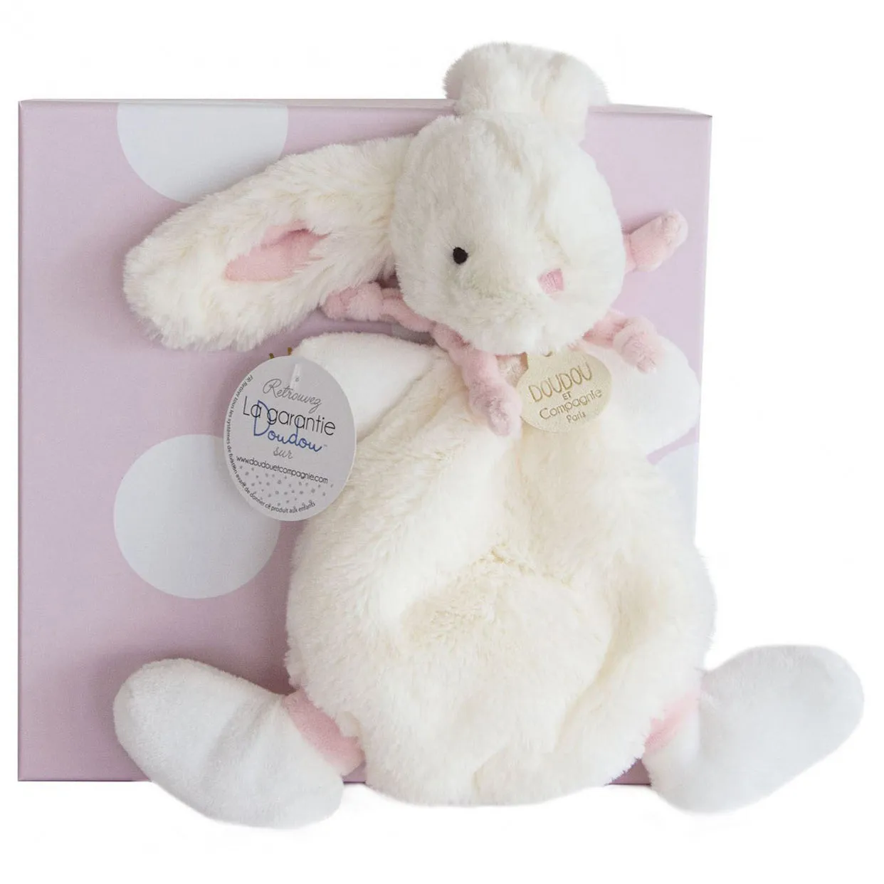 Histoire d'Ours Lapin Bonbon - Doudou Pink