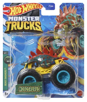 Hot Wheels 1:64 Monster Trucks 2024 Beast Bashers 2/6 Motosaurus