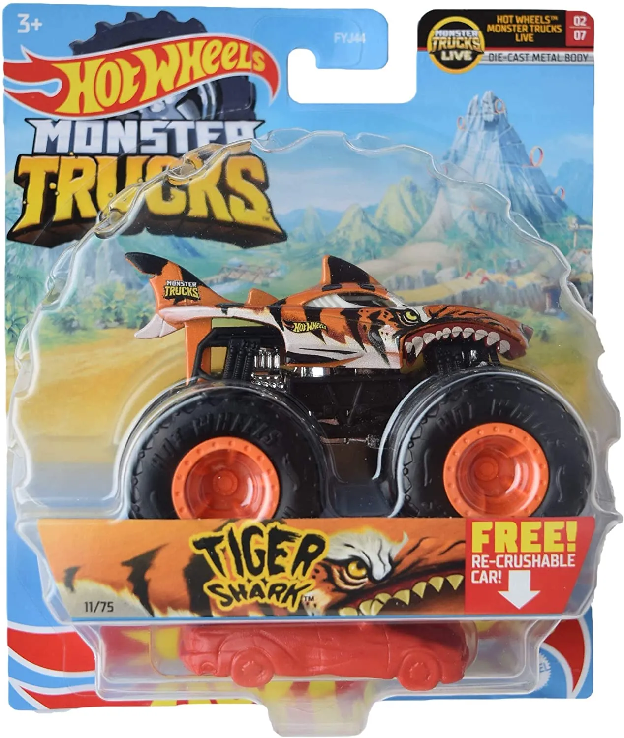 Hot Wheels 1:64 Monster Trucks Live 5/8 Tiger Shark