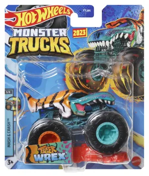 Hot Wheels 1:64 Monster Trucks Mash & Crash Tiger Wrex