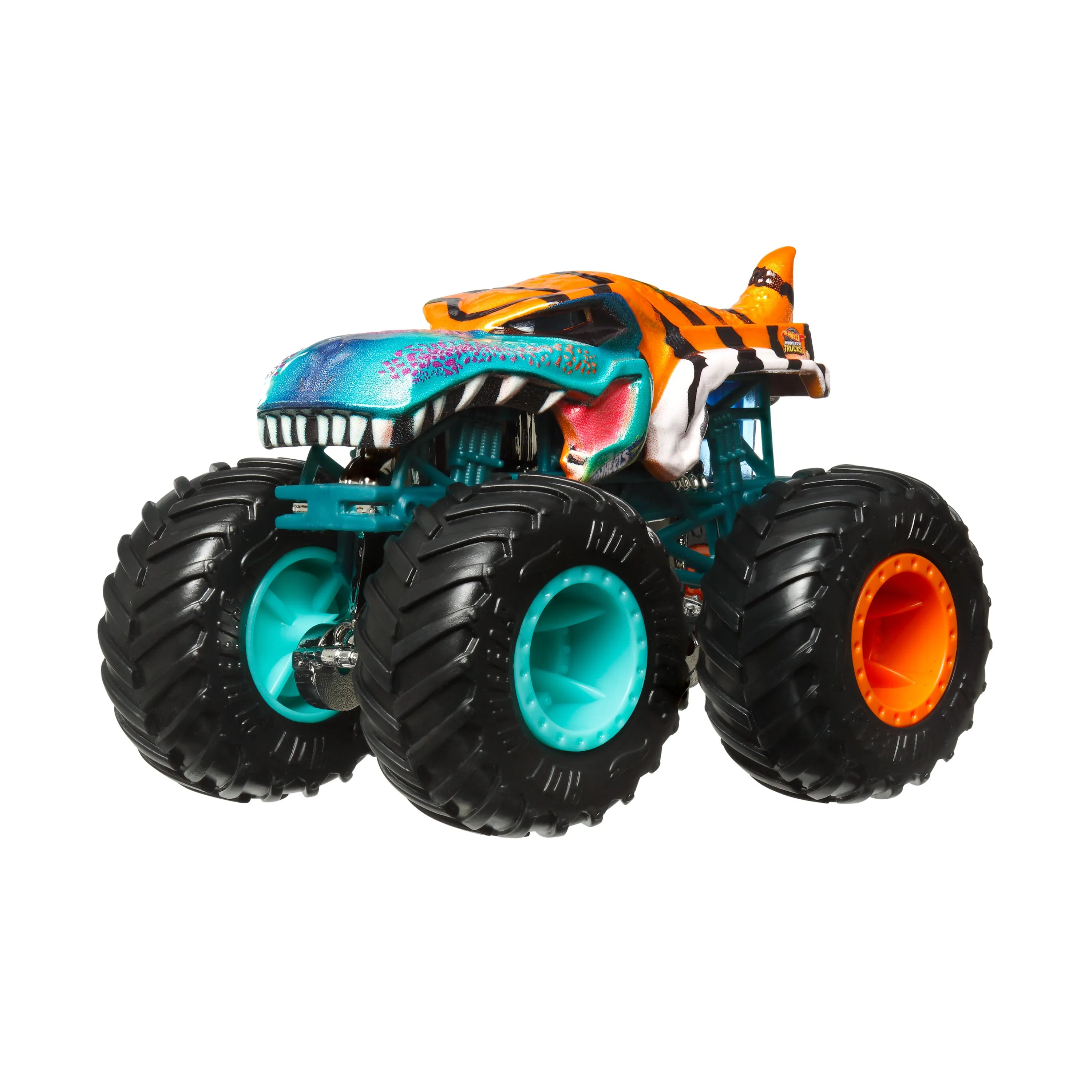 Hot Wheels 1:64 Monster Trucks Mash & Crash Tiger Wrex