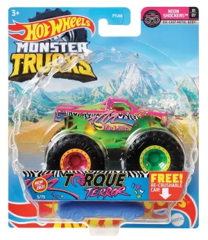 Hot Wheels 1:64 Monster Trucks Neon Shockers 1/7 Torque Terror