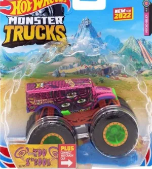 Hot Wheels 1:64 Monster Trucks Psycho-Delic 5/6 Hot Wheels Too S'Cool