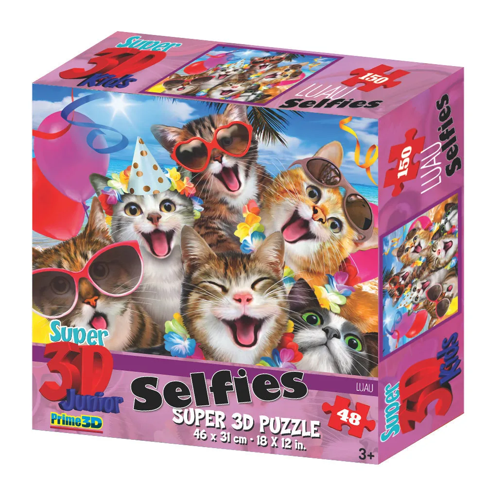 Howard Robinson Cats Selfie Party 48 Piece Super 3D Puzzle