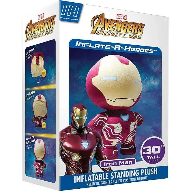 Inflate-A-Heroes Inflatable Plush - 30-Inch Iron Man