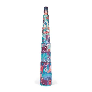 Janod Forest Animal Round Stacking Pyramid
