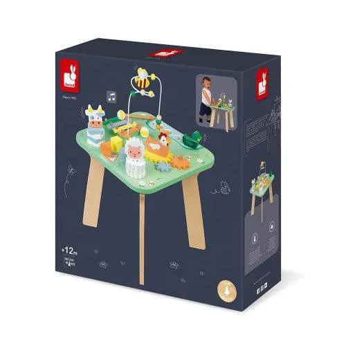 Janod Pretty Meadow Wooden Activity Table