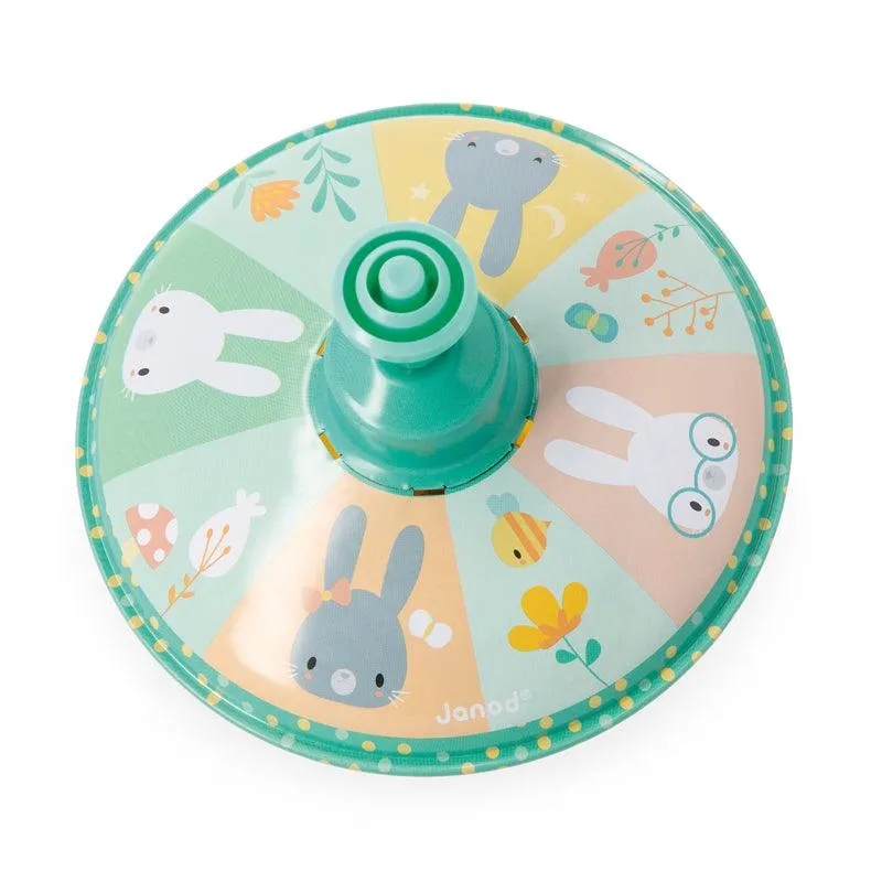 Janod Pure Rabbits Metal Spinning Tops