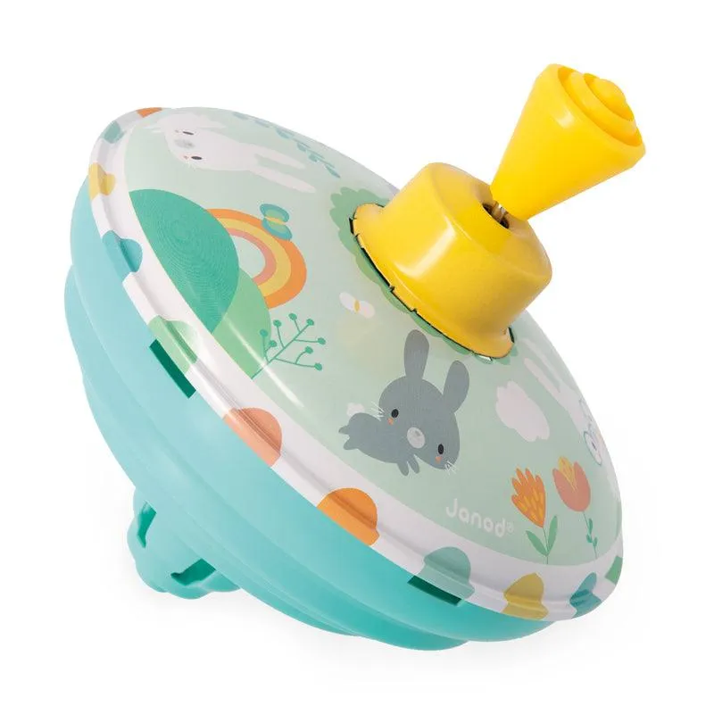 Janod Pure Rabbits Metal Spinning Tops