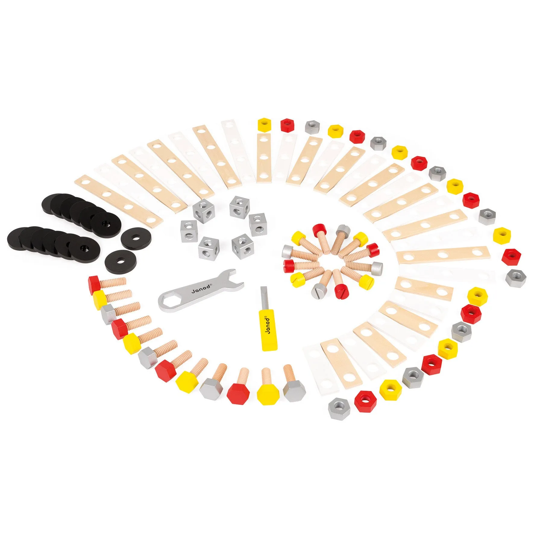 Janod Redmaster Bricolo DIY Barrel 100 pcs
