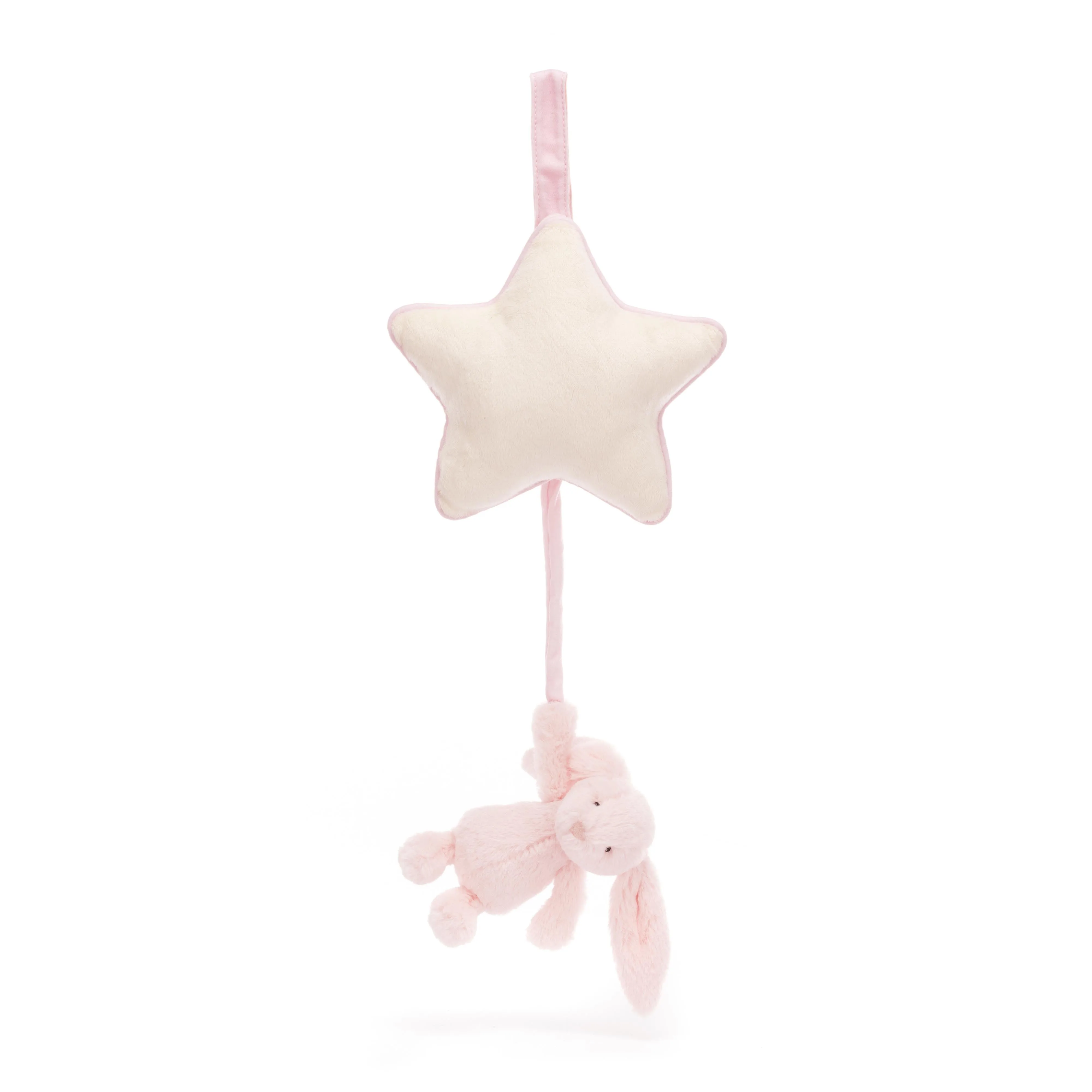 Jellycat Bashful Pink Bunny  Musical Pull