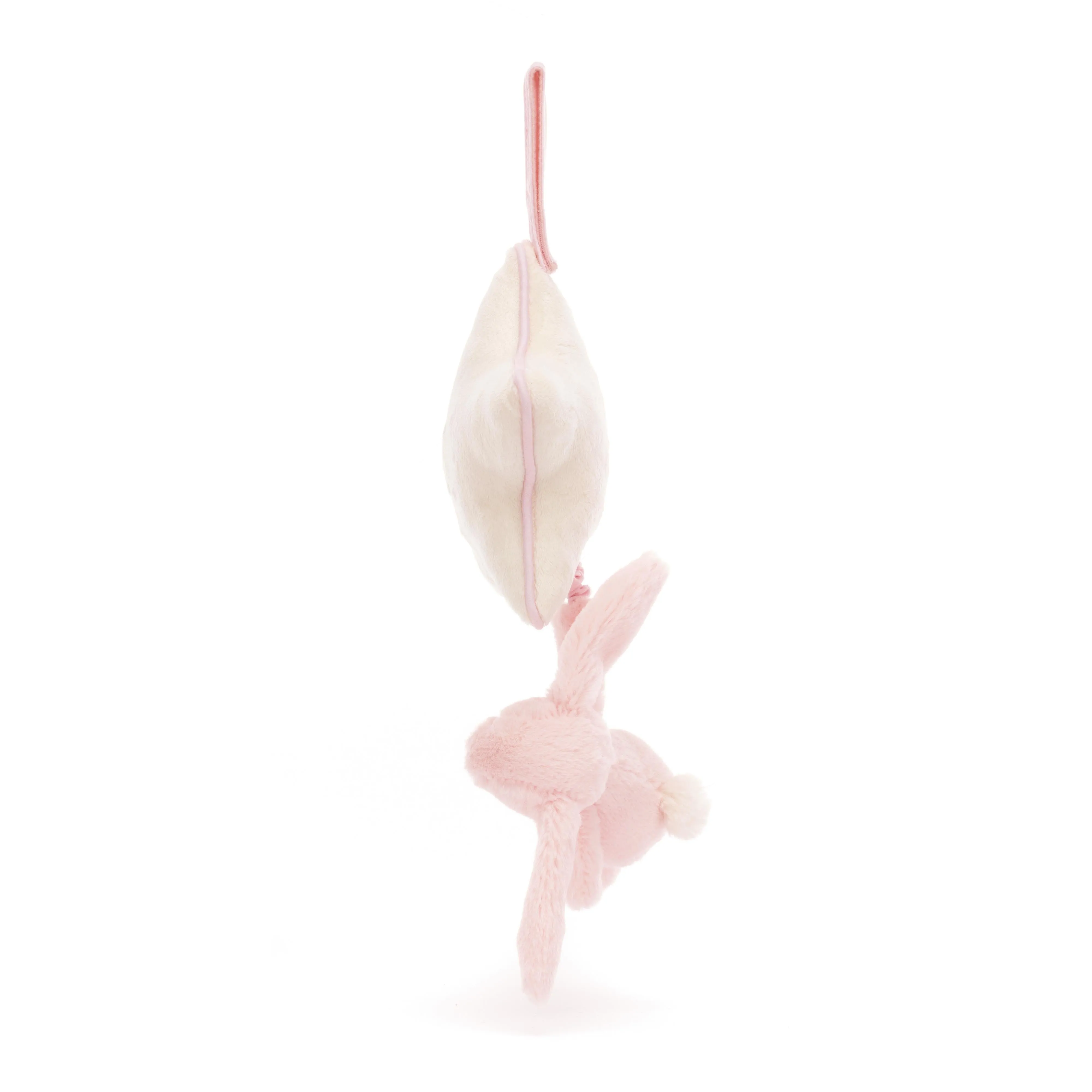 Jellycat Bashful Pink Bunny  Musical Pull