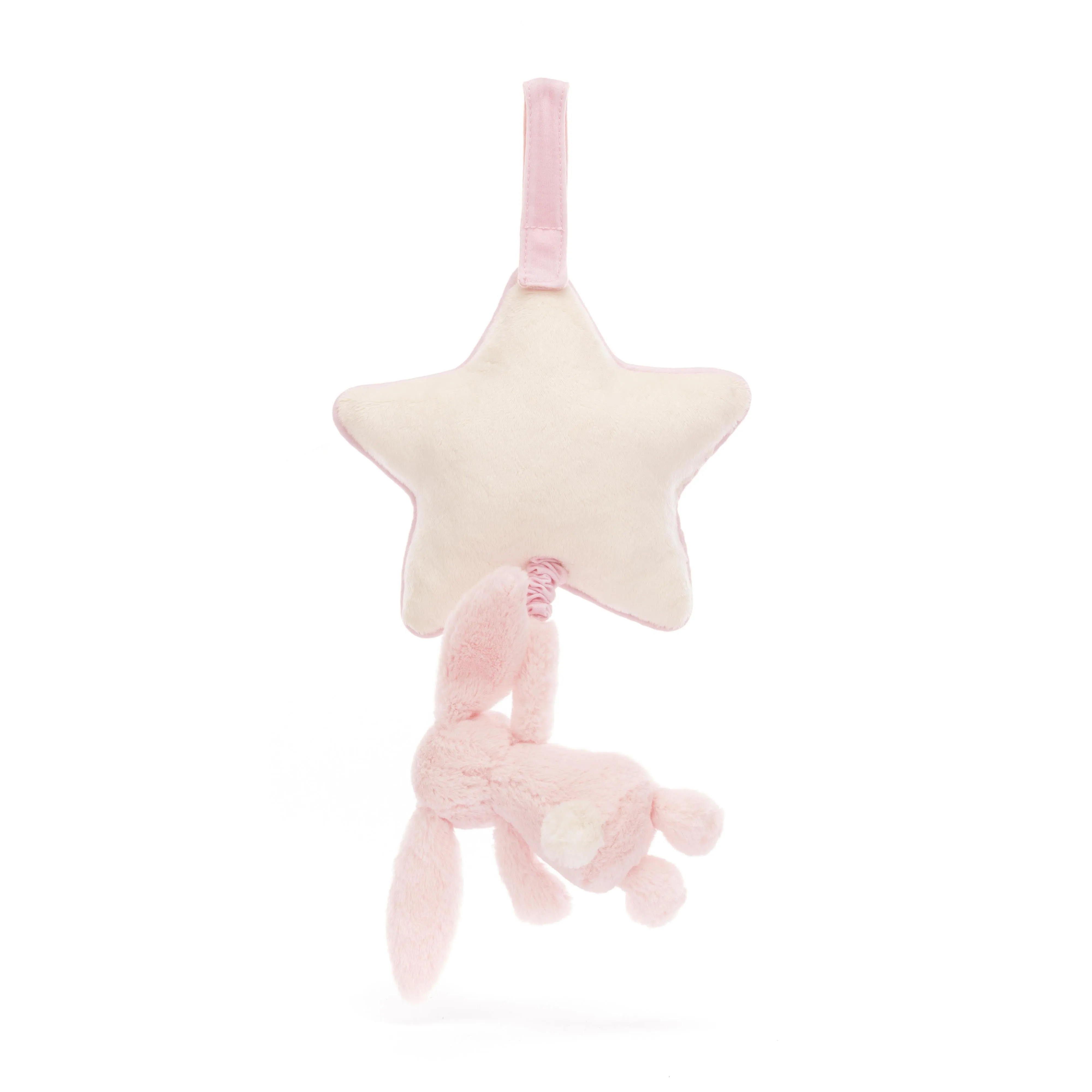Jellycat Bashful Pink Bunny  Musical Pull