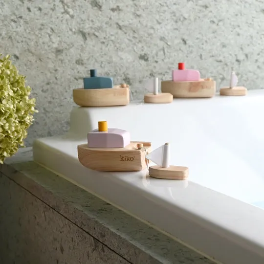Kiko  Ofune Wind-Up Boat | Blue