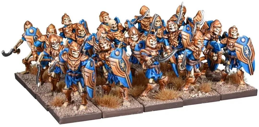 Kings of War Empire of Dust Skeleton Warriors Regiment