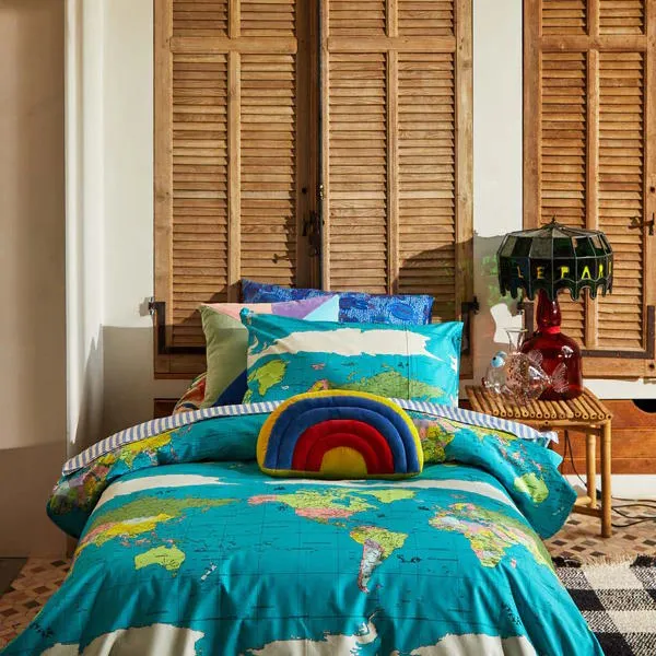Kip and Co | Magical Velvet Rainbow Cushion
