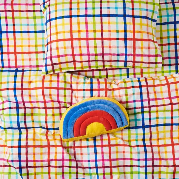 Kip and Co | Magical Velvet Rainbow Cushion