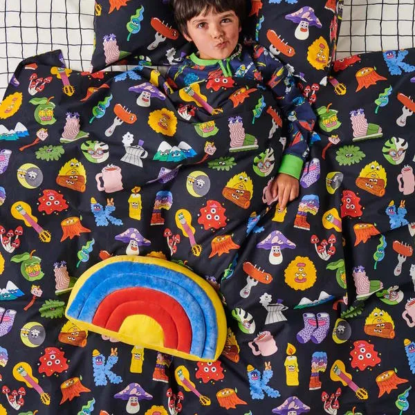 Kip and Co | Magical Velvet Rainbow Cushion
