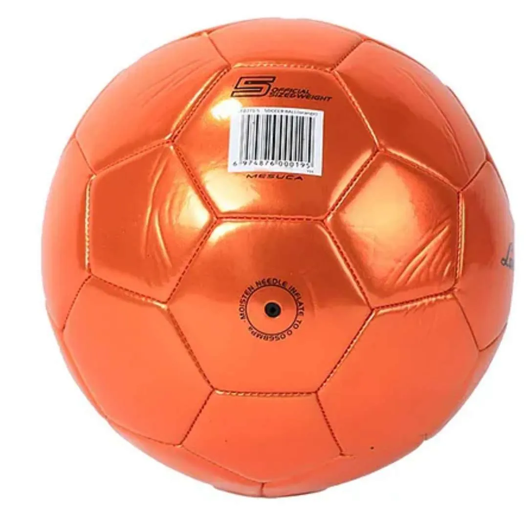 Lamborghini Metallic PVC Soccer Ball Size 5 - Orange by Mesuca