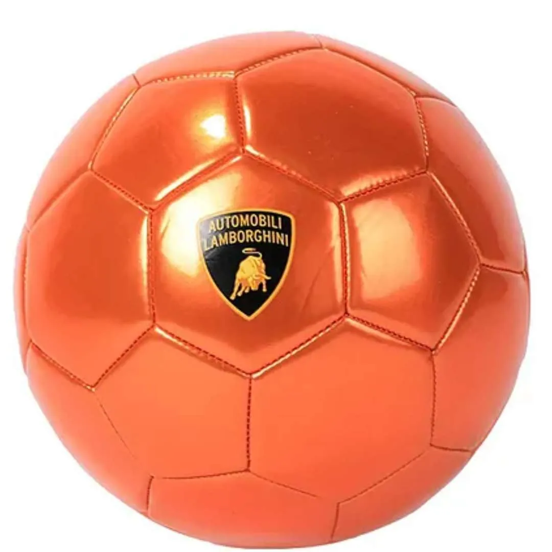 Lamborghini Metallic PVC Soccer Ball Size 5 - Orange by Mesuca