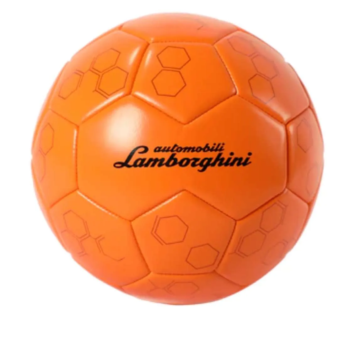 LAMBORGHINI PVC SOCCER BALL MACHINE STITCHED- ORANGE Size 5 by Mesuca