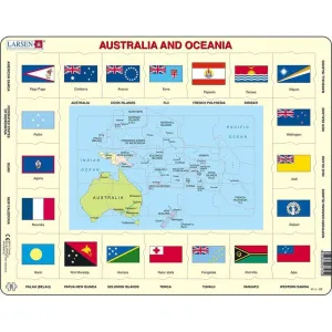 Larsen Australia & Oceania Frame Tray Puzzle
