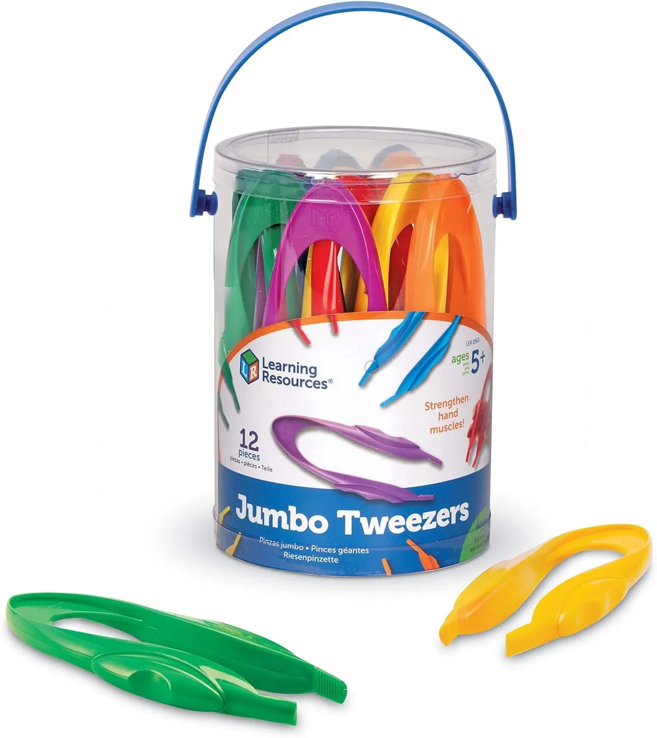 Learning Resources Jumbo Tweezers Set of 12