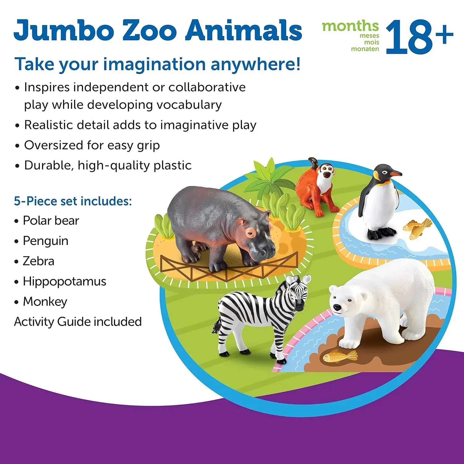 Learning Resources Jumbo Zoo Animals