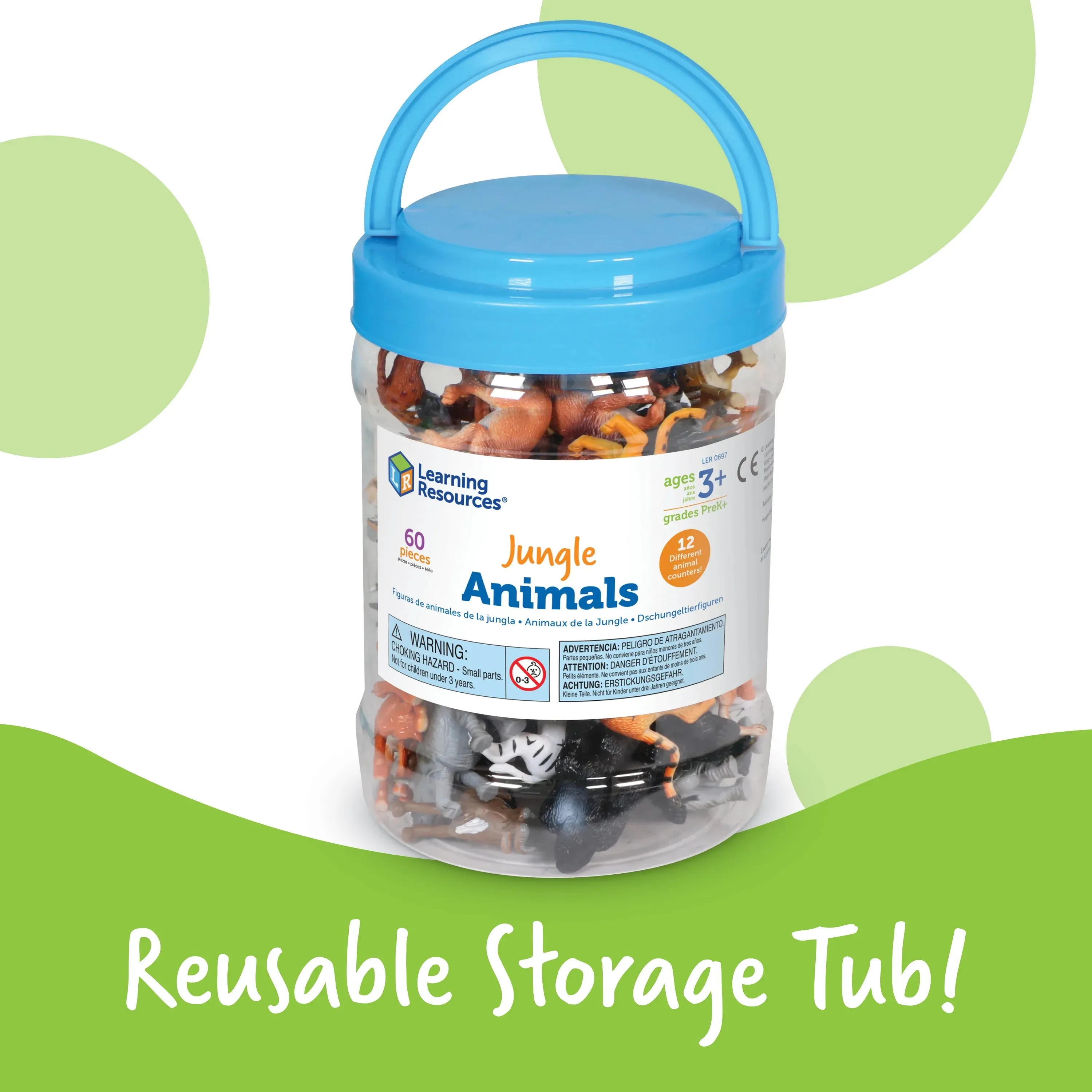 Learning Resources Jungle Animal Counters (Set of 60)