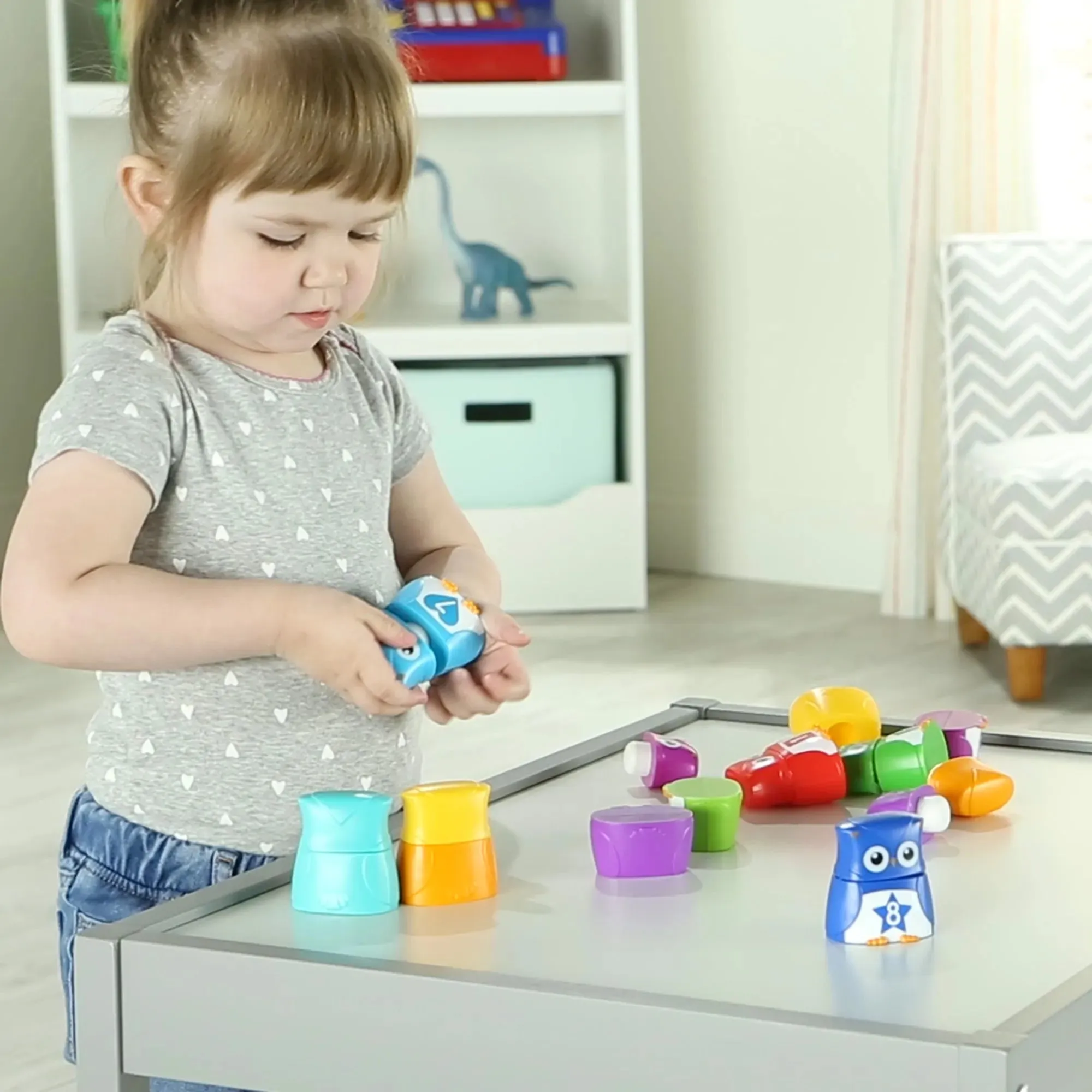 Learning Resources Snap-N-Learn Rainbow Letter Owls