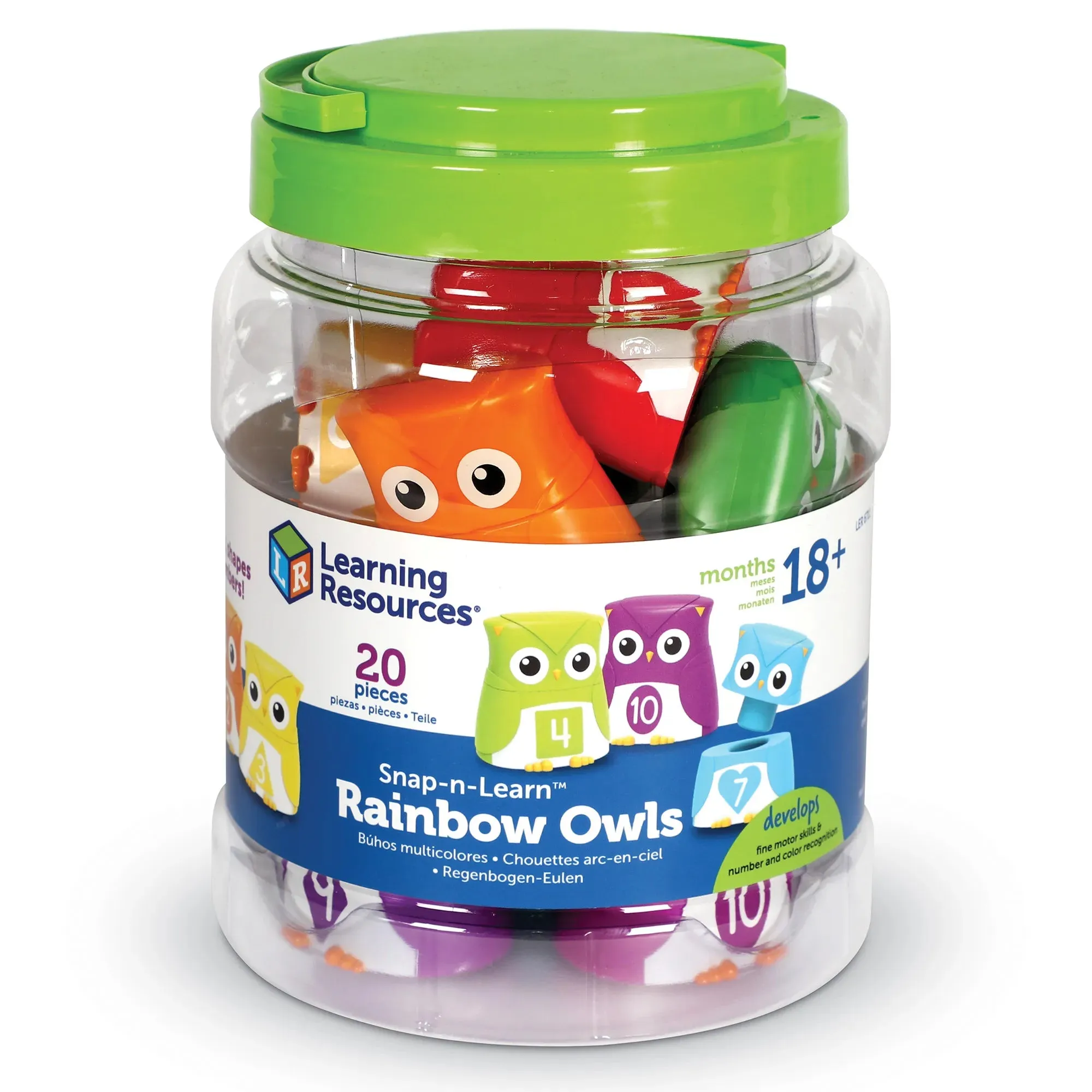 Learning Resources Snap-N-Learn Rainbow Letter Owls