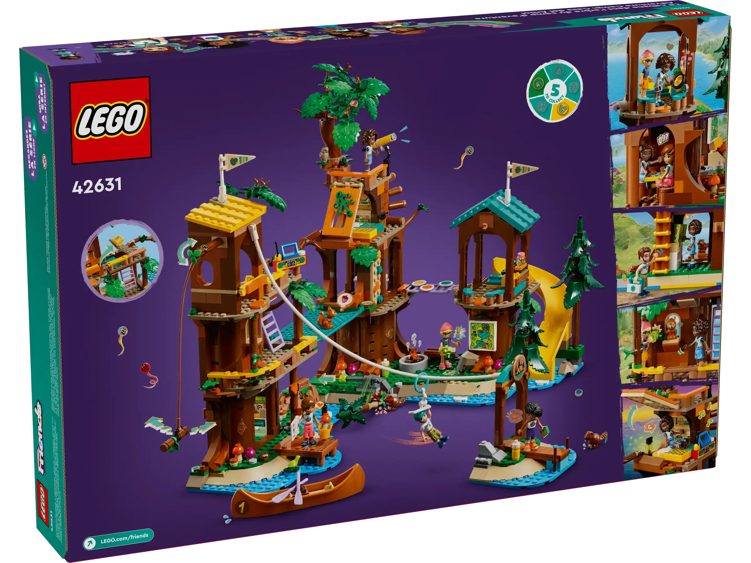 LEGO 42631 Friends Adventure Camp Tree House Playset