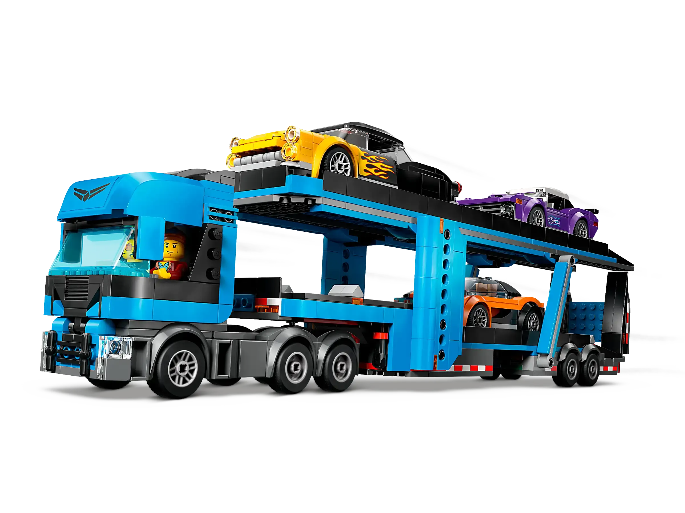 LEGO 60408 City Car Transporter Truck with Sports Cars
