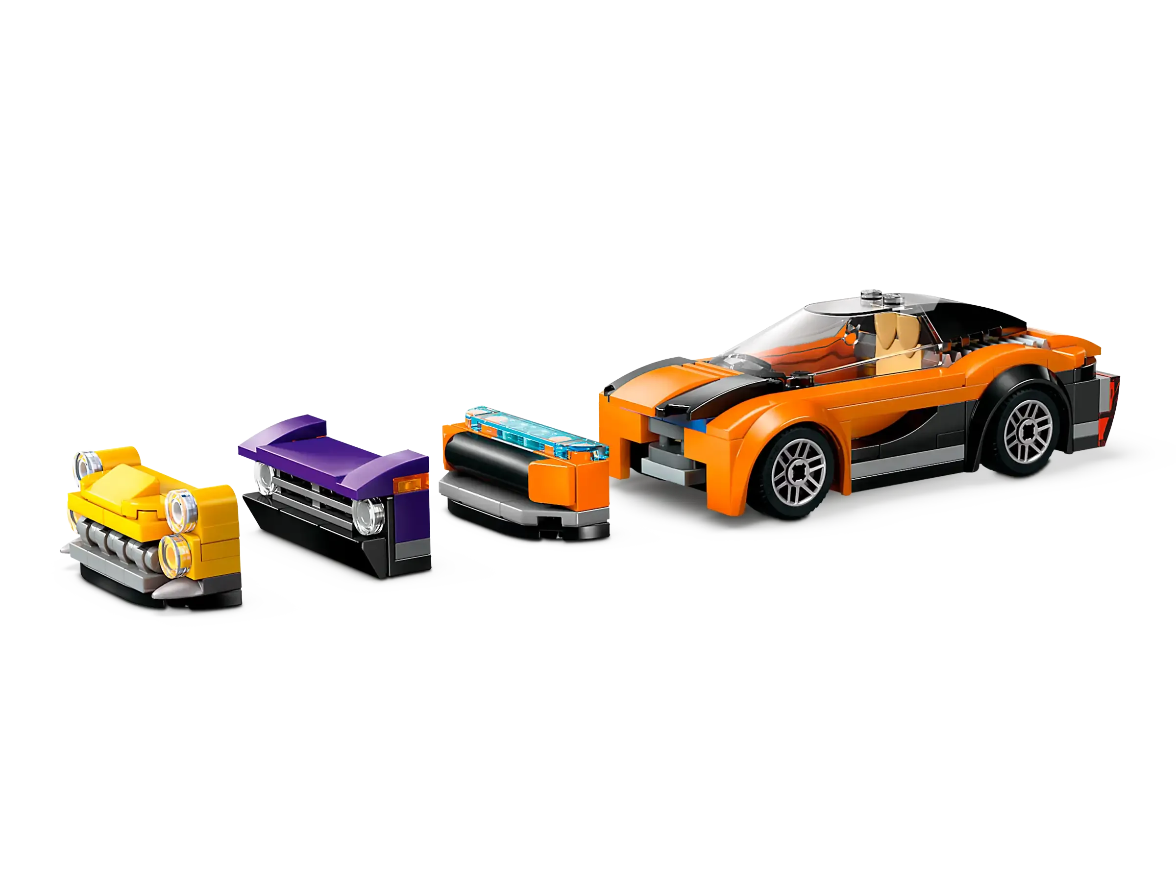 LEGO 60408 City Car Transporter Truck with Sports Cars