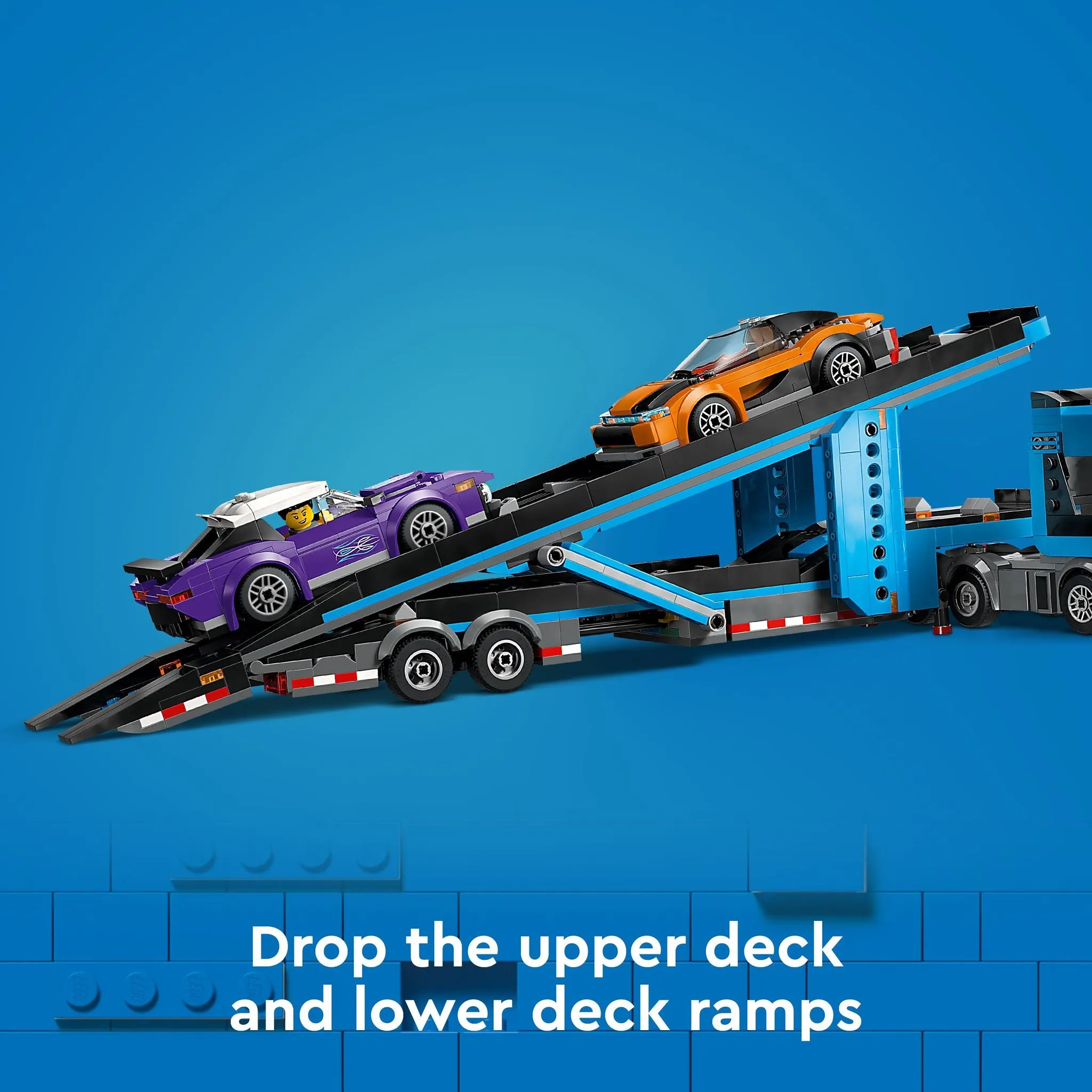 LEGO 60408 City Car Transporter Truck With Sports Cars