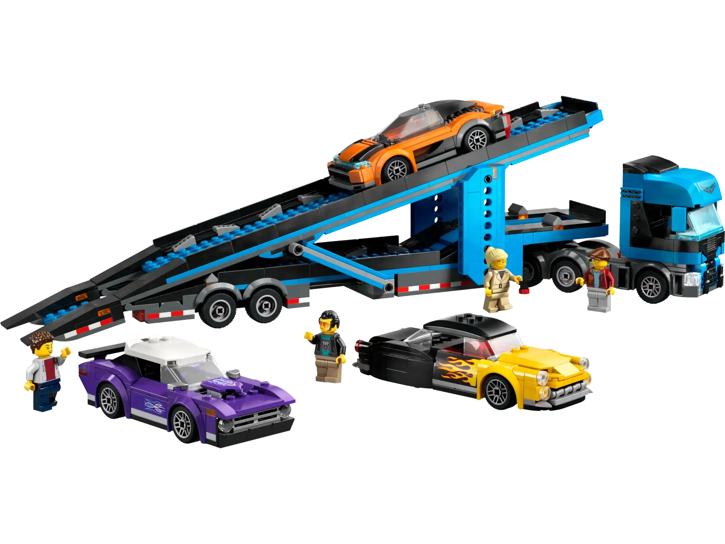 LEGO 60408 City Car Transporter Truck with Sports Cars