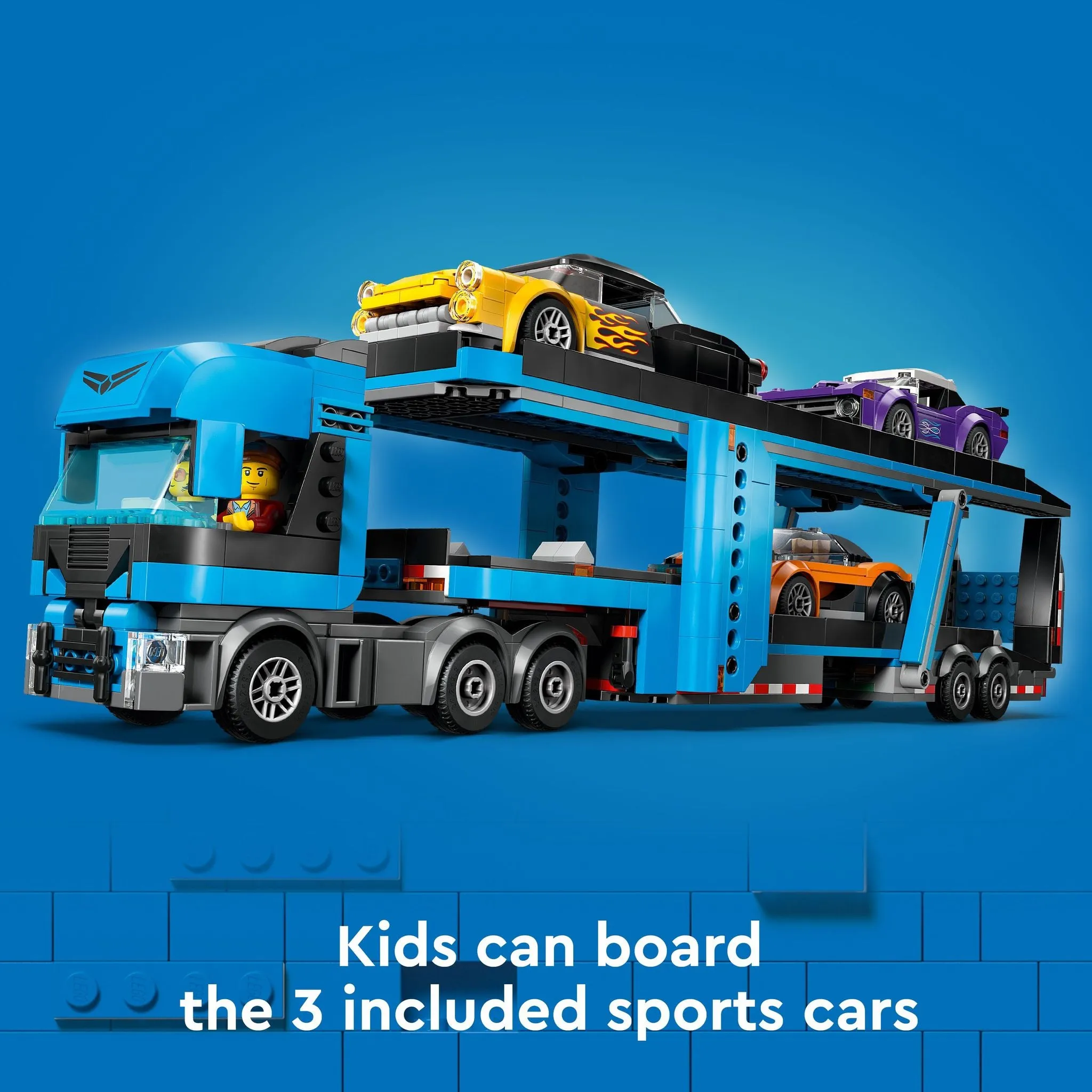 LEGO 60408 City Car Transporter Truck With Sports Cars