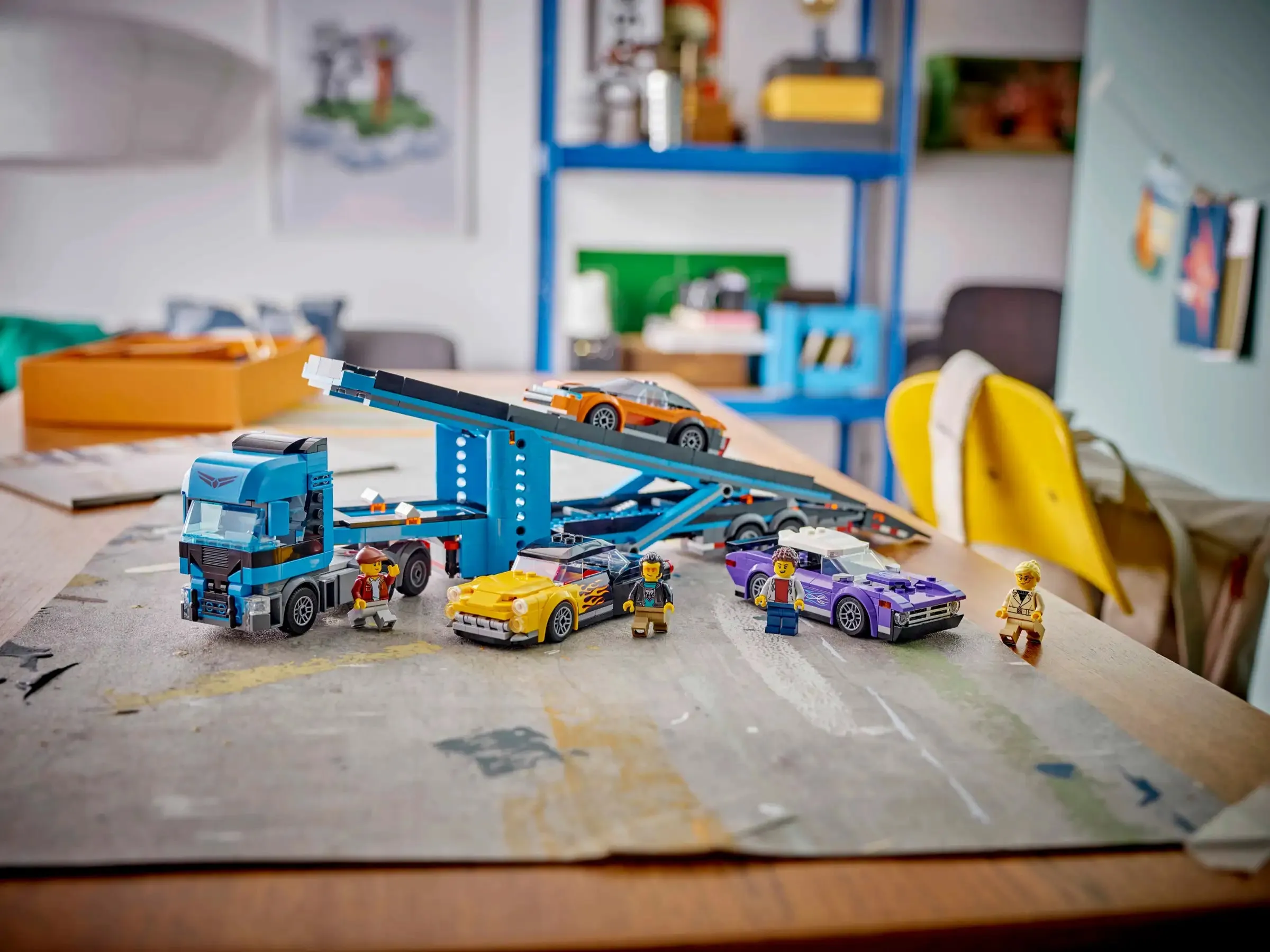 LEGO 60408 City Car Transporter Truck with Sports Cars