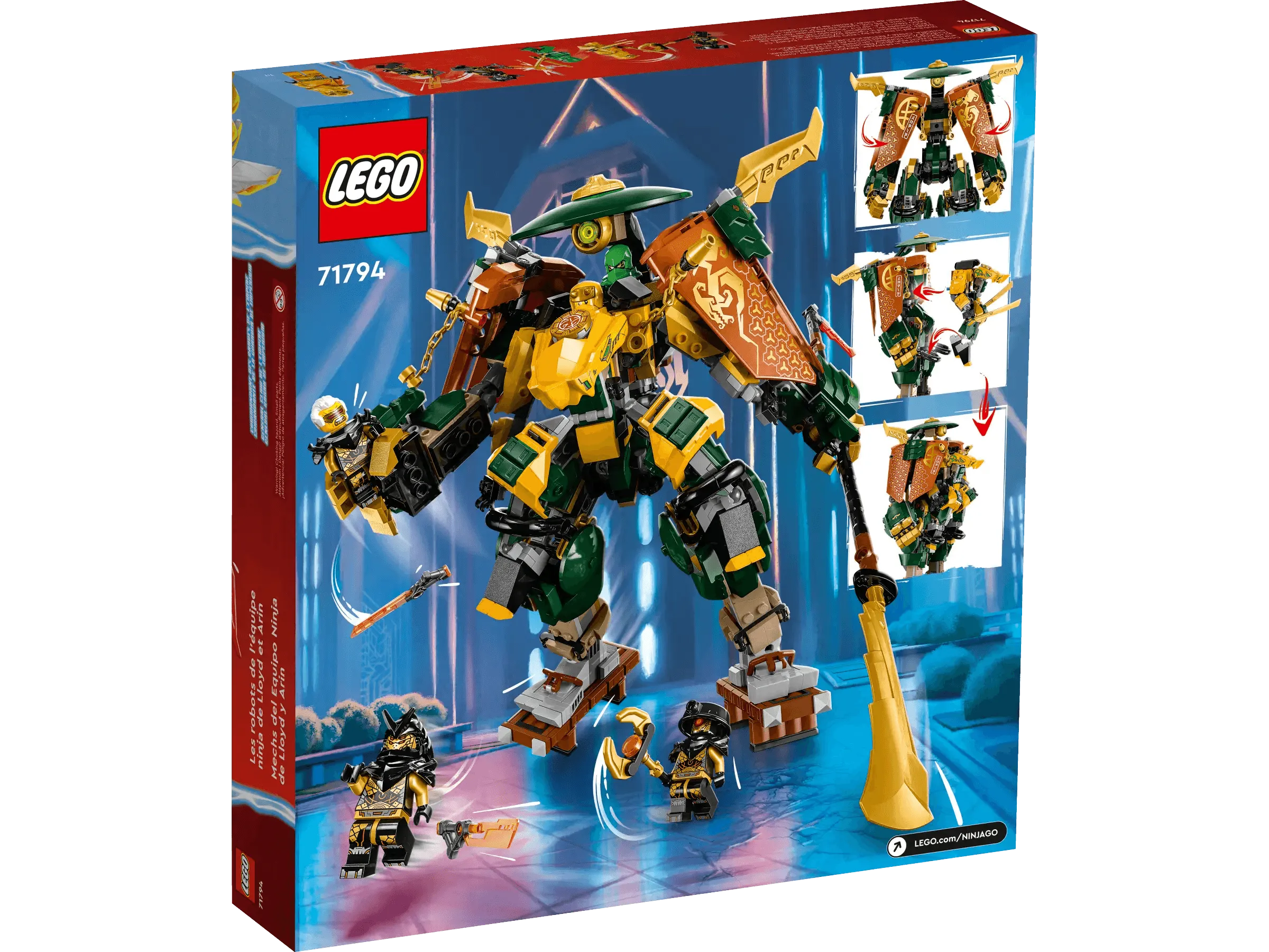 LEGO 71794 Ninjago Lloyd and Arin's Ninja Team Mechs