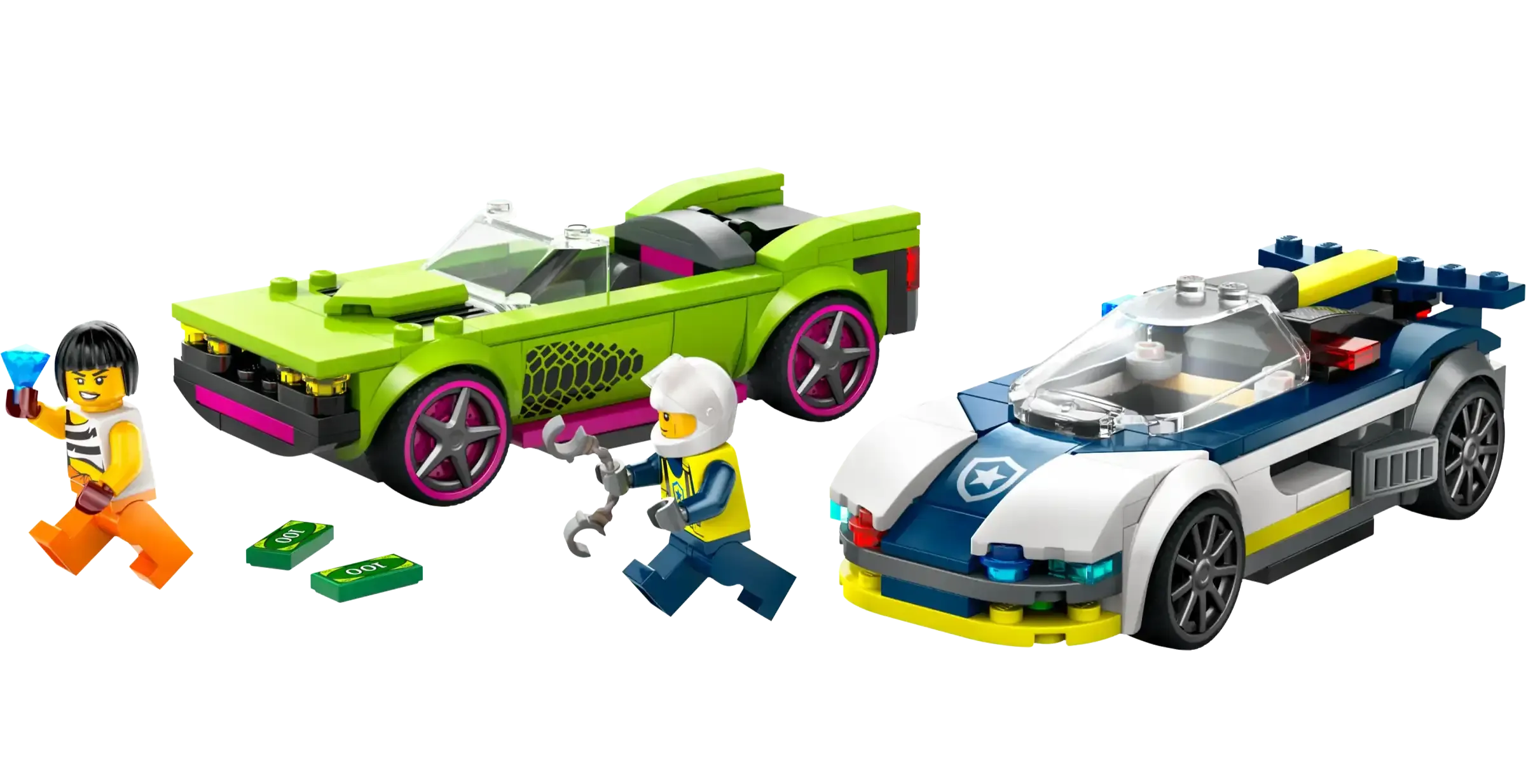 LEGO CITY 60415 Police Car and Muscle Car Chase