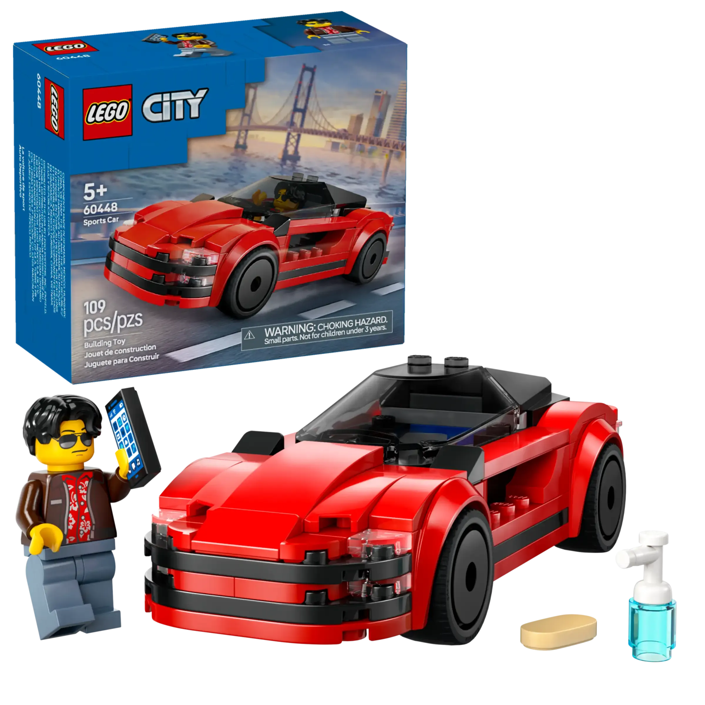 LEGO CITY 60448 Red Sports Car